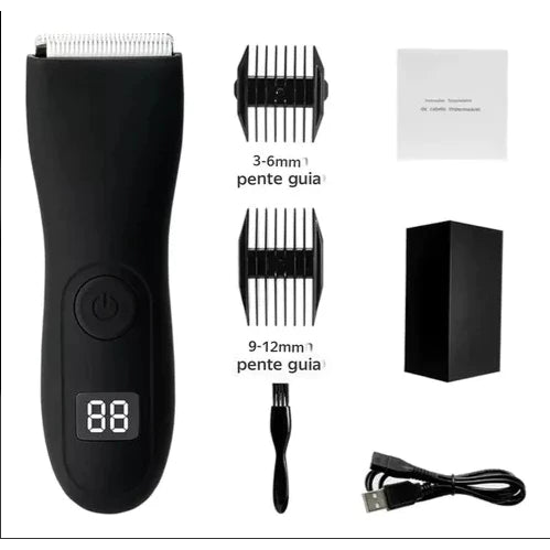 Removedor Elétrico De Pêlos De Partes Íntimas Masculinas. Aparador De Cabelo Para Homens E Mulheres.