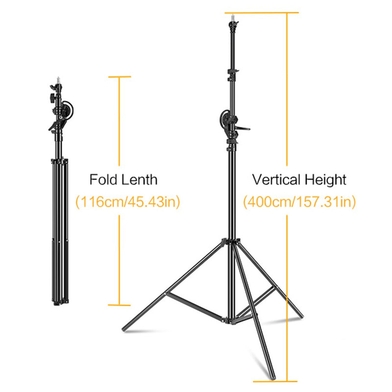 Equipamento fotográfico de tripé de 4m, acessório de estúdio de fotografia,