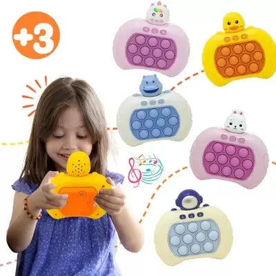 Brinquedo de apertar Anti-Stress Ansiedade Sensorial Toys Adultos Crianças Fast Push Game Giro HIPOPOTAMO AZUL BLUE