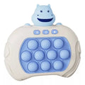 Brinquedo de apertar Anti-Stress Ansiedade Sensorial Toys Adultos Crianças Fast Push Game Giro HIPOPOTAMO AZUL BLUE
