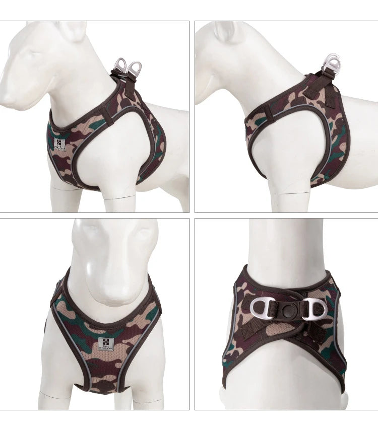 Dog Harness Leash Set for small medium dog Adjustable Reflective Puppy Cat Harness pet Vest Chihuahua Yorkies Outdoor Walking