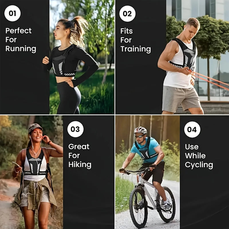 Colete de corrida ultraleve com bolso para celular e suporte para garrafa de água, mochila de hidratação respirável para ciclismo ao ar livre, trilhas e caminhadas