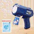 Pistola de bolhas totalmente automática, máquina de bolhas, brinquedo para crianças, para usar na praia e em atividades ao ar livre.