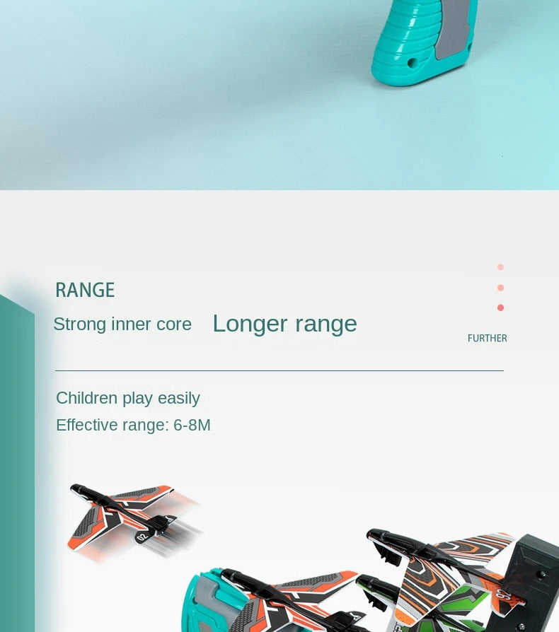Children's Toy Ejection Aircraft Shooting Game Outdoor Parent-child Sports Toy Boy Gift Shooting Aircraft Set