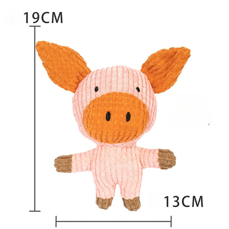 Dog Bite Resistant Teeth Grinding Sound Relief Duck Sound Toy Plush Companion Sleeping Duck Dog Toys for Small Large Dogs