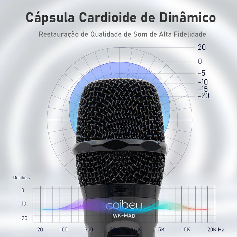 Professional Wireless Microphone For PC Gaming 210-270V 10ppm 40-18000Hz Brazil Wireless Microphone