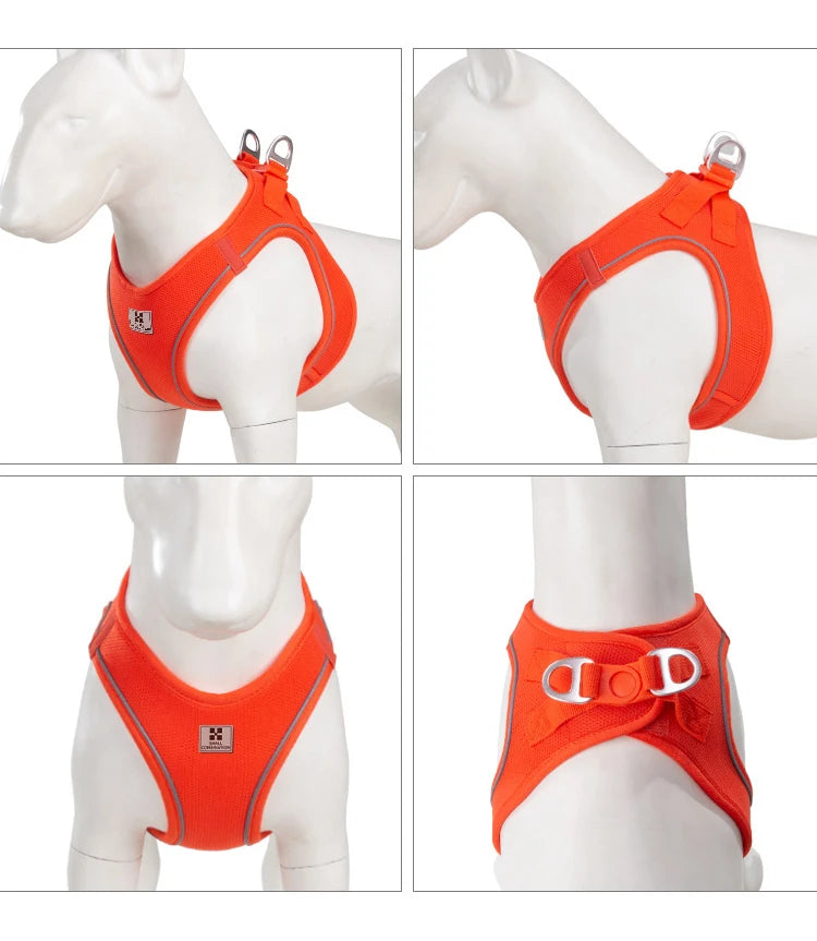 Dog Harness Leash Set for small medium dog Adjustable Reflective Puppy Cat Harness pet Vest Chihuahua Yorkies Outdoor Walking
