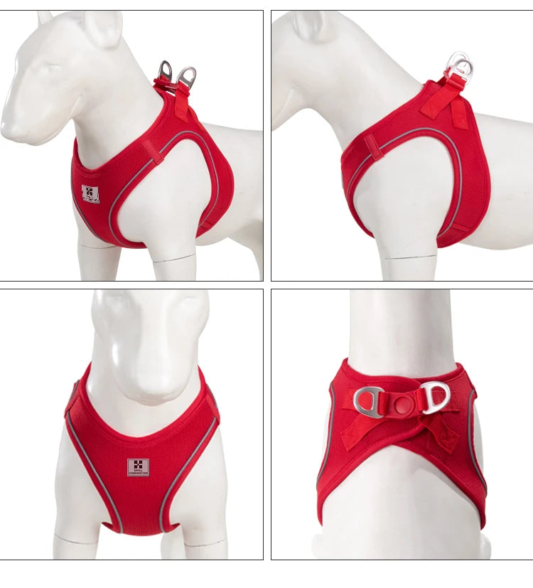 Dog Harness Leash Set for small medium dog Adjustable Reflective Puppy Cat Harness pet Vest Chihuahua Yorkies Outdoor Walking