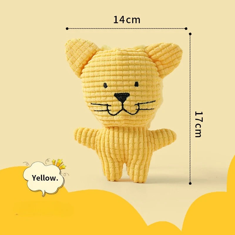 Dog Bite Resistant Teeth Grinding Sound Relief Duck Sound Toy Plush Companion Sleeping Duck Dog Toys for Small Large Dogs