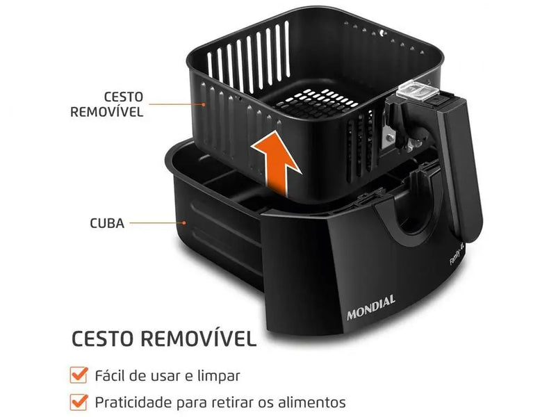 Electric Fryer without Oil/Air Fryer Mondial - 110V