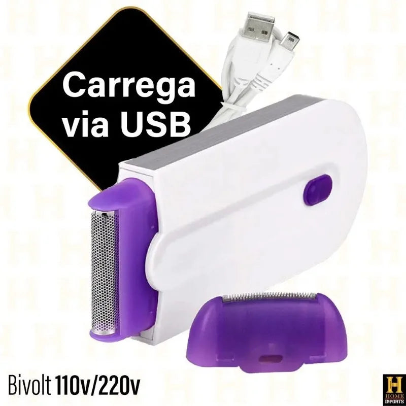 kit de cuidados femininos Depilador recarregável sem fio 2 em 1 + Lixador de Pé Elétrico pragmático econômico úteis Frete gráti