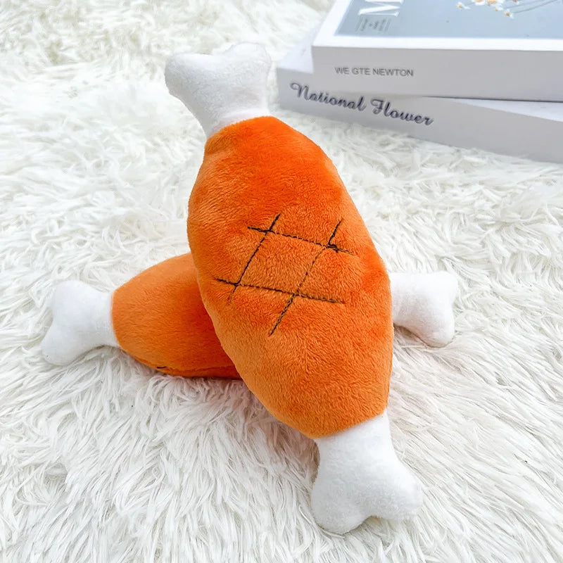 Dog Bite Resistant Teeth Grinding Sound Relief Duck Sound Toy Plush Companion Sleeping Duck Dog Toys for Small Large Dogs
