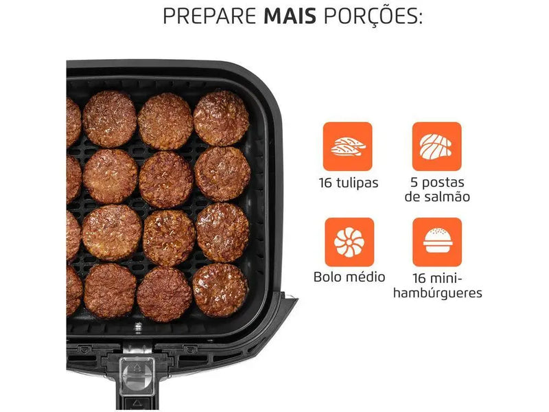 Electric Fryer No Oil/Air Fryer Mondial Family AFN-40-BI Black 4L with Timer - 110V