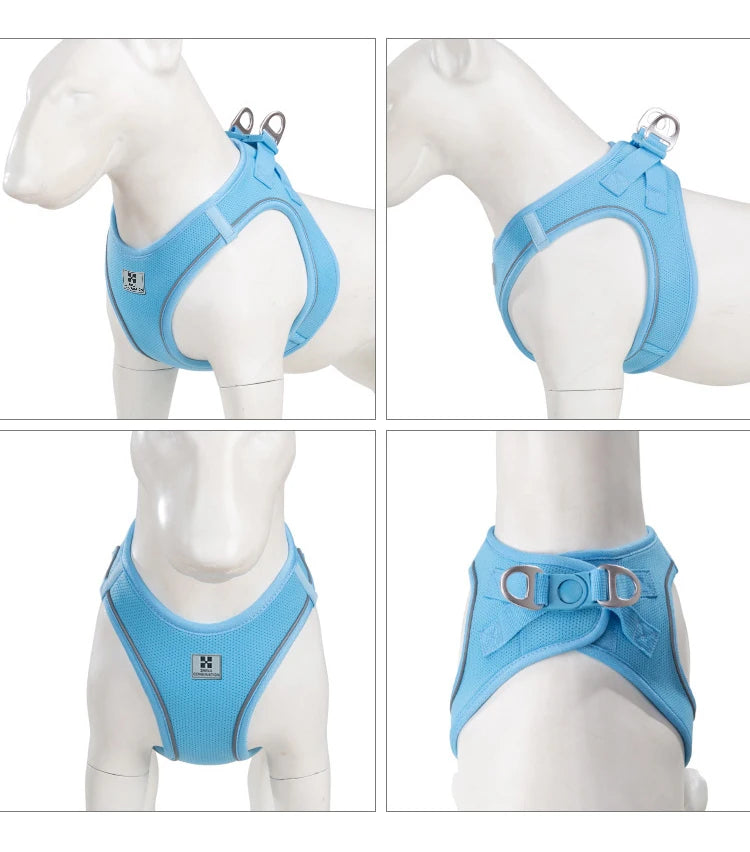 Dog Harness Leash Set for small medium dog Adjustable Reflective Puppy Cat Harness pet Vest Chihuahua Yorkies Outdoor Walking