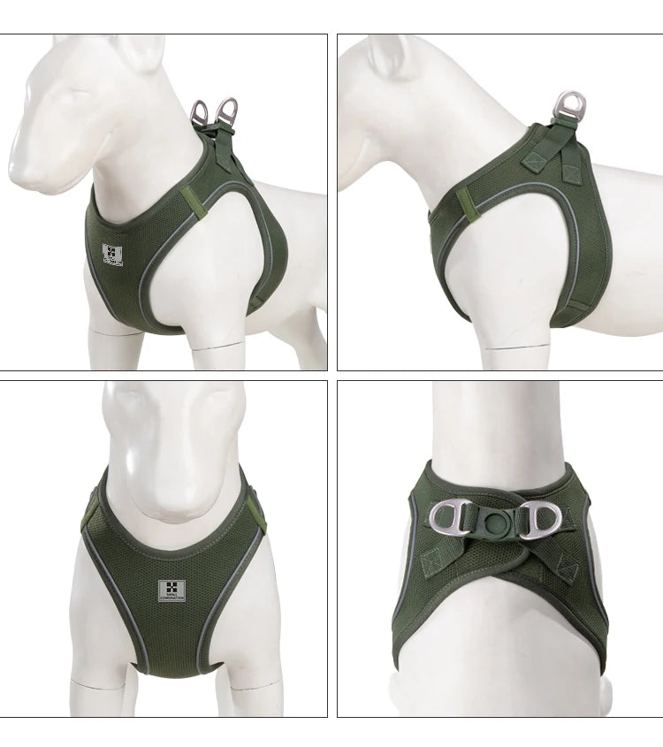 Dog Harness Leash Set for small medium dog Adjustable Reflective Puppy Cat Harness pet Vest Chihuahua Yorkies Outdoor Walking