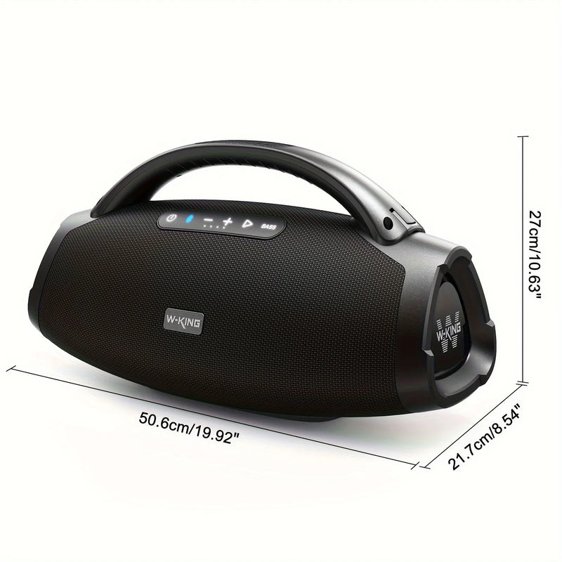 W-KING Portable Bluetooth Speaker 200W RMS Outdoor Wireless Speaker IPX7 Waterproof Speaker Party Camping Speaker 24H Playtime
