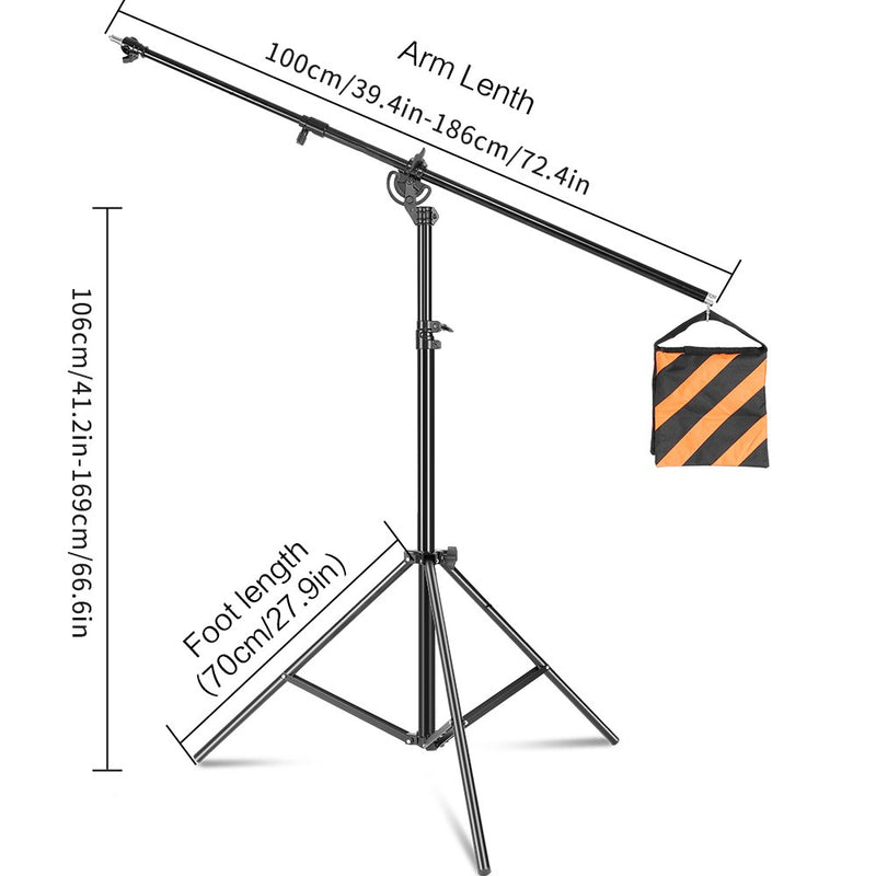 Equipamento fotográfico de tripé de 4m, acessório de estúdio de fotografia,