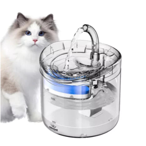 Bebedouro para gato, Bomba de água silenciosa ajustável de volume de água filtrada circulante automática.