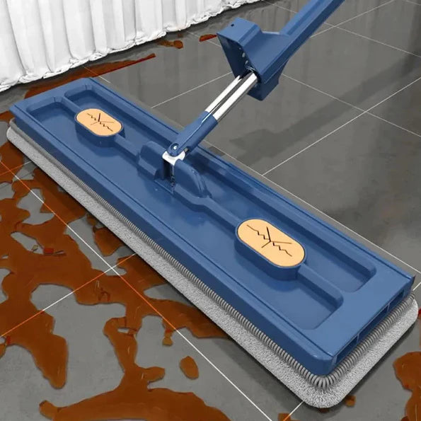 Mop Flat Plano Lava e Seca Microfibra Articulado Gira 360 Cabo 1,4m