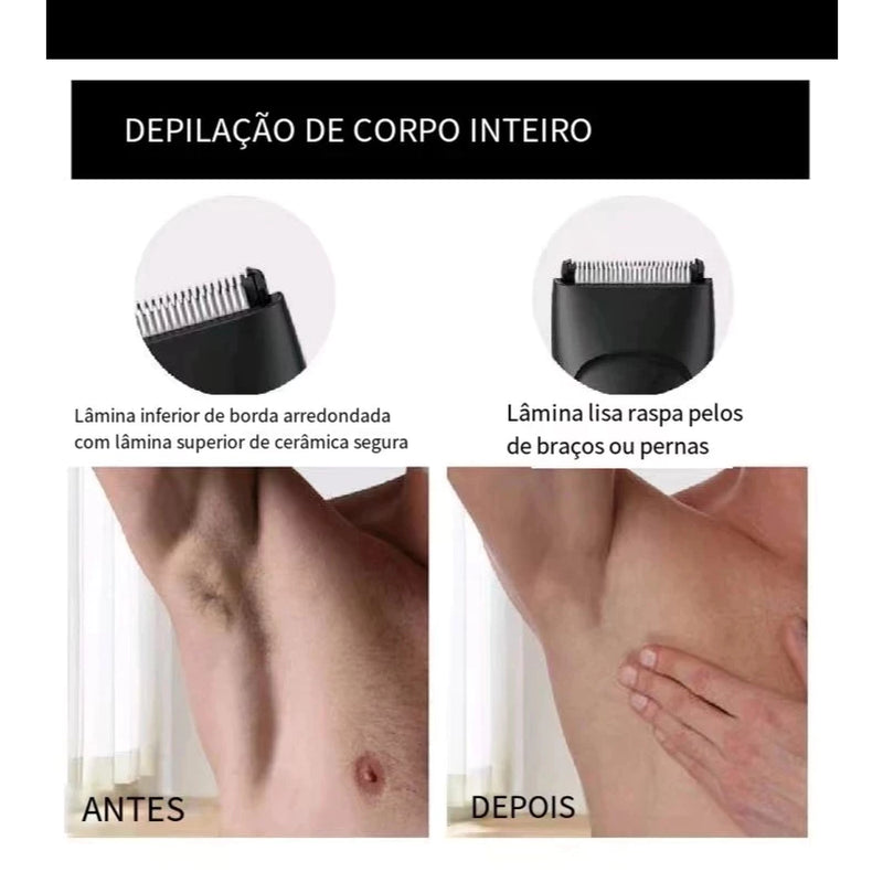 Removedor Elétrico De Pêlos De Partes Íntimas Masculinas. Aparador De Cabelo Para Homens E Mulheres.